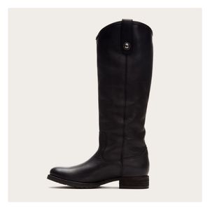 Frye | Melissa Pull Tab Tall Riding Boots - Black
